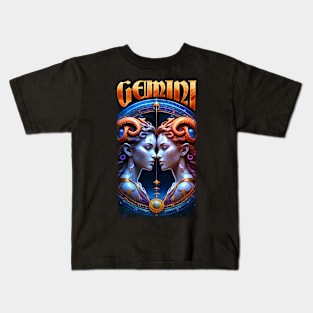 Gemini Zodiac Kids T-Shirt